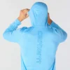 Camisola com capuz masculina Force Sun Defender UPF 50+, leve, com manguitos longos e com absorção de humidade - Hoodies de proteção solar