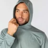 Camisola com capuz masculina Force Sun Defender UPF 50+, leve, com manguitos longos e com absorção de humidade - Hoodies de proteção solar
