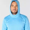 Camisola com capuz masculina Force Sun Defender UPF 50+, leve, com manguitos longos e com absorção de humidade - Hoodies de proteção solar
