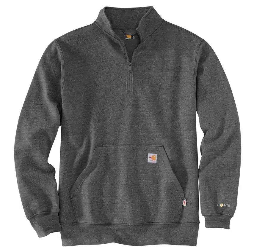 Camisola com fecho de correr de um quarto Force Marquette para homem - Camisolas resistentes ao fogo