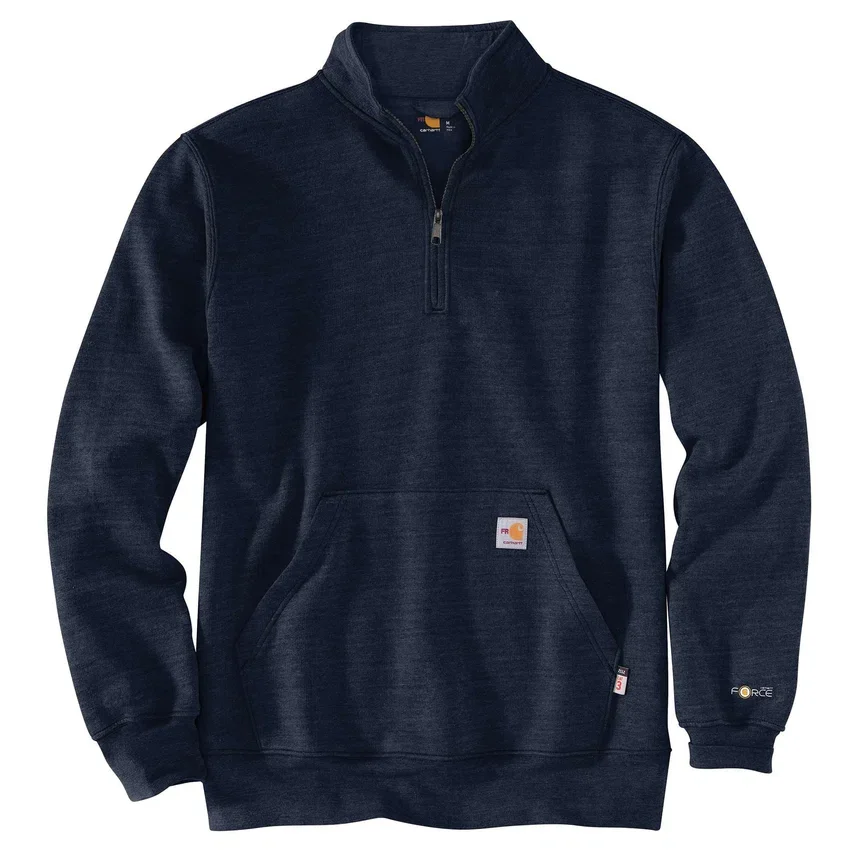 Camisola com fecho de correr de um quarto Force Marquette para homem - Camisolas resistentes ao fogo