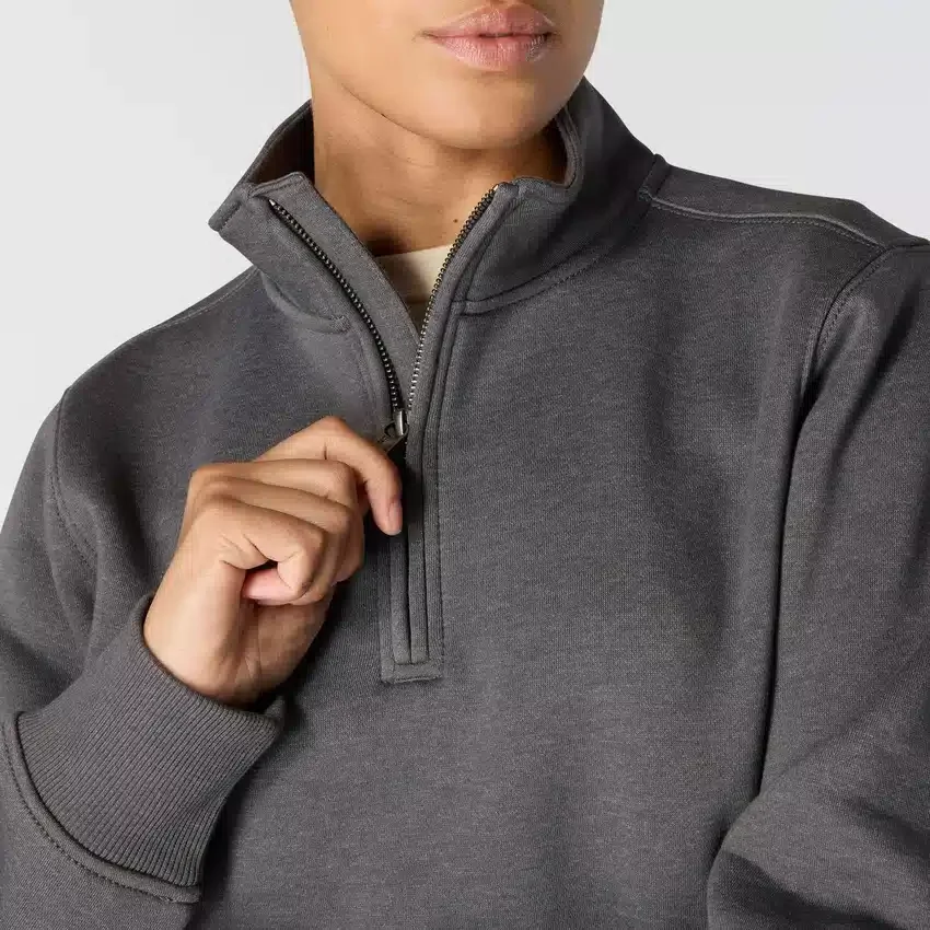 Camisola com fecho de correr parcial Clarksburg para mulher