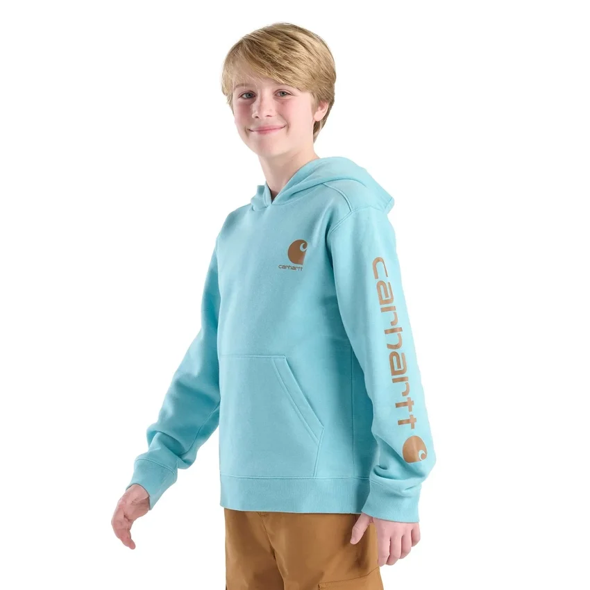 Camisola com gráfico de manguitos compridos para rapazes (crianças/jovens)