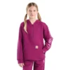 Camisola com manguitos acolchoados em jersey com meio fecho para meninas (Criança/Juvenil)