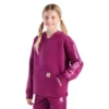 Camisola com manguitos acolchoados em jersey com meio fecho para meninas (Criança/Juvenil)