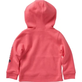 Camisola com manguitos compridos e meio fecho para meninas (bebés/crianças pequenas)