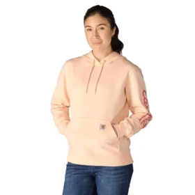 Camisola com manguitos e Script Logo para mulher