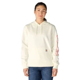 Camisola com manguitos e Script Logo para mulher