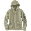 Camisola com manguitos e Script Logo para mulher