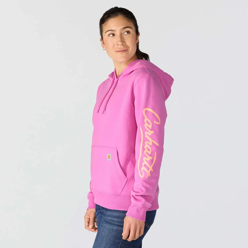 Camisola com manguitos e Script Logo para mulher