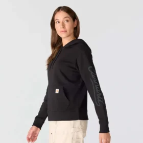 Camisola com manguitos e Script Logo para mulher