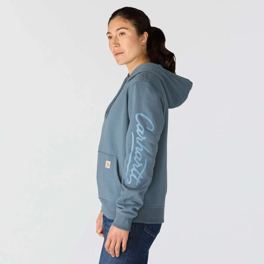 Camisola com manguitos e Script Logo para mulher