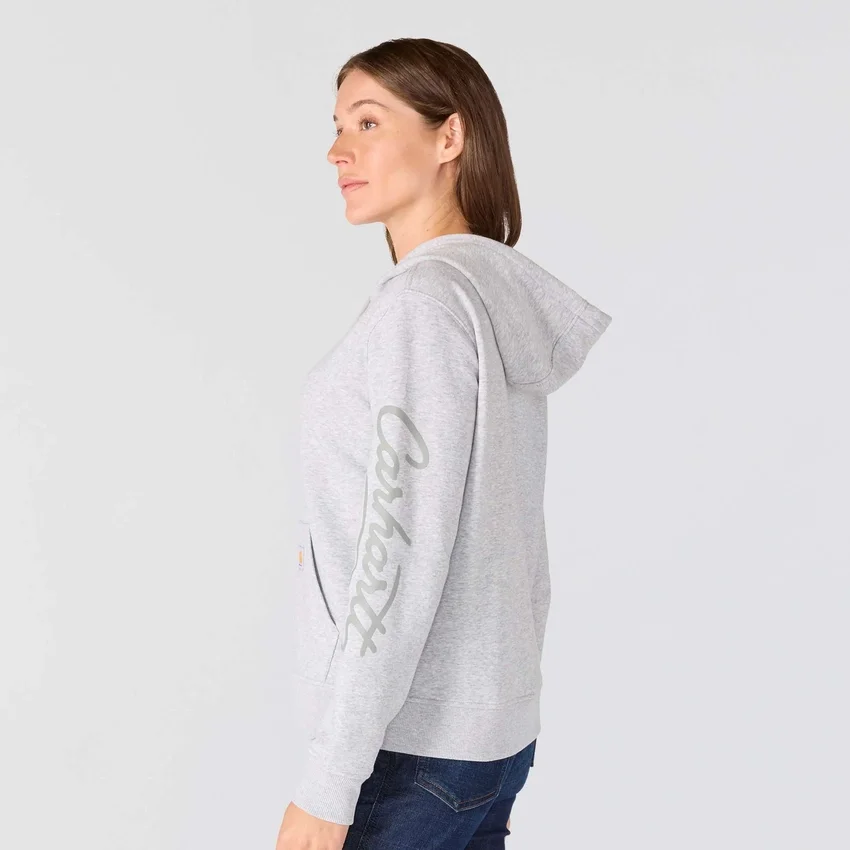 Camisola com manguitos e Script Logo para mulher