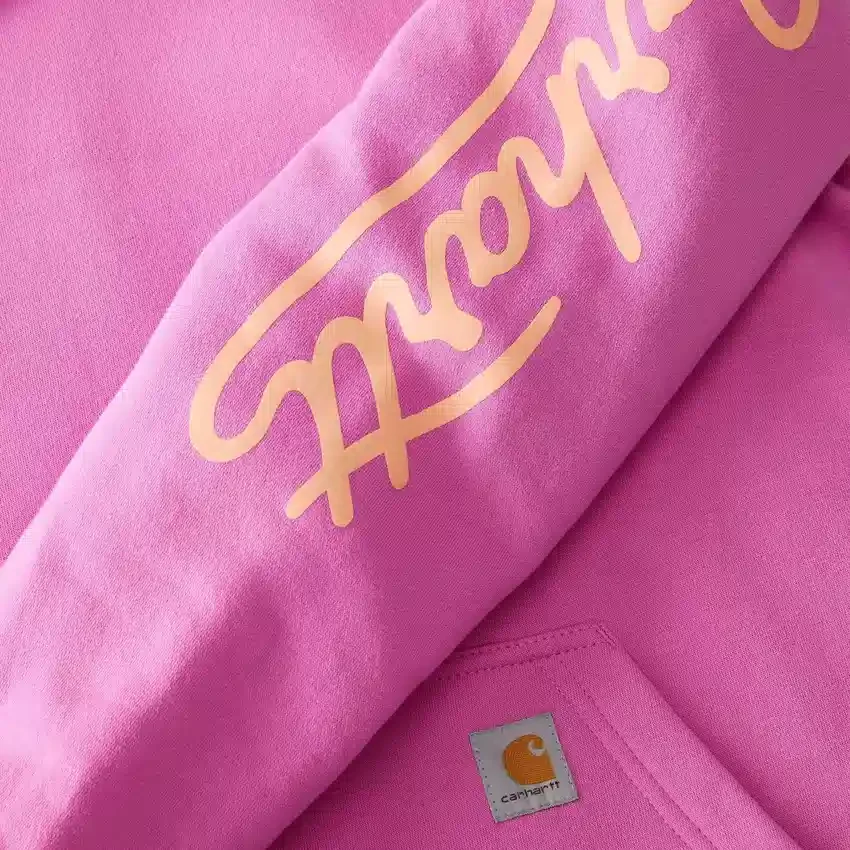 Camisola com manguitos e Script Logo para mulher