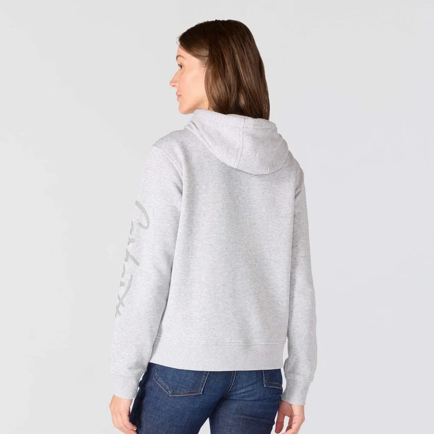 Camisola com manguitos e Script Logo para mulher