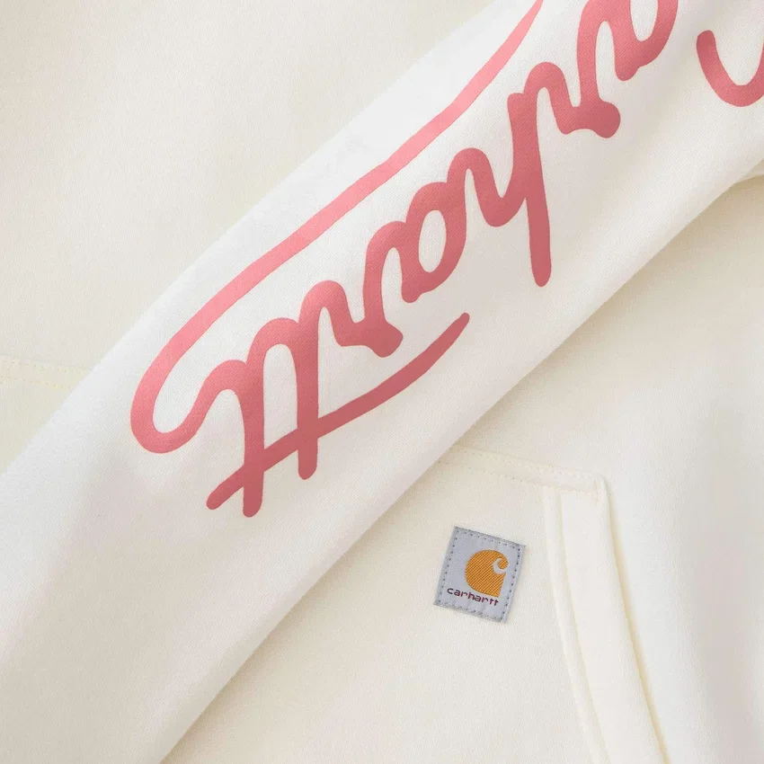 Camisola com manguitos e Script Logo para mulher