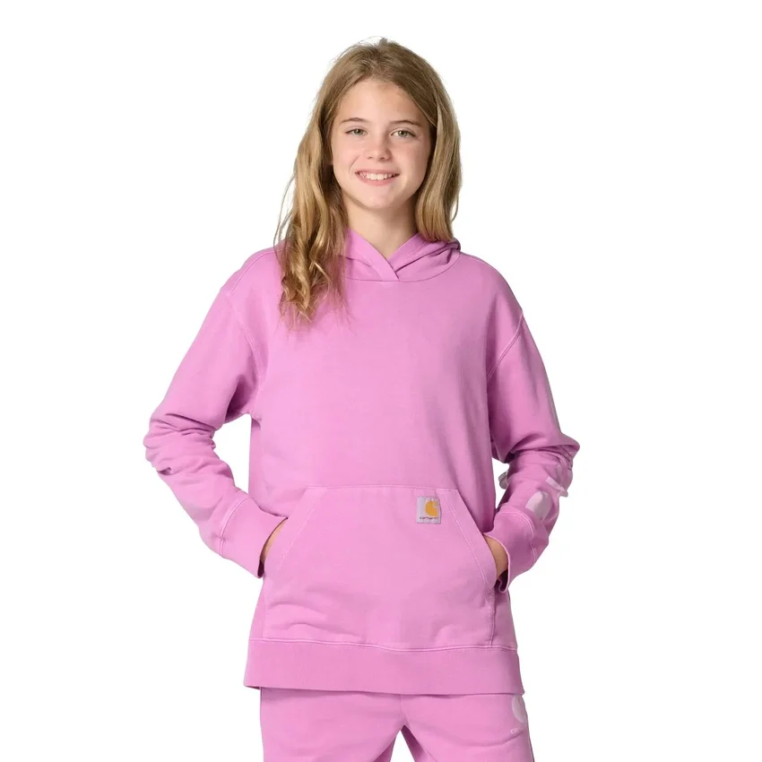 Camisola com manguitos longos para meninas, tingida na peça e com design renovado (Criança/Juvenil)