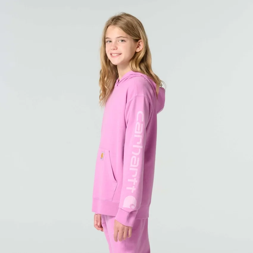 Camisola com manguitos longos para meninas, tingida na peça e com design renovado (Criança/Juvenil)