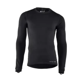 Camisola de base elástica de tecido pesado com gola redonda Force