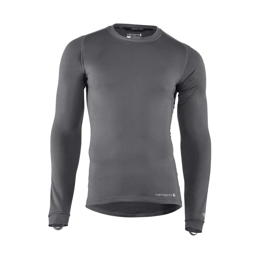 Camisola de base elástica de tecido pesado com gola redonda Force