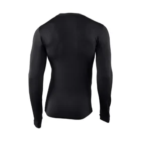 Camisola de base elástica de tecido pesado com gola redonda Force