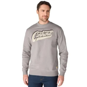Camisola de gola redonda com grafismo «Sawyer» para homem