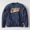 Camisola de gola redonda com grafismo «Sawyer» para homem