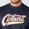 Camisola de gola redonda com grafismo «Sawyer» para homem