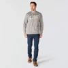 Camisola de gola redonda com grafismo «Sawyer» para homem