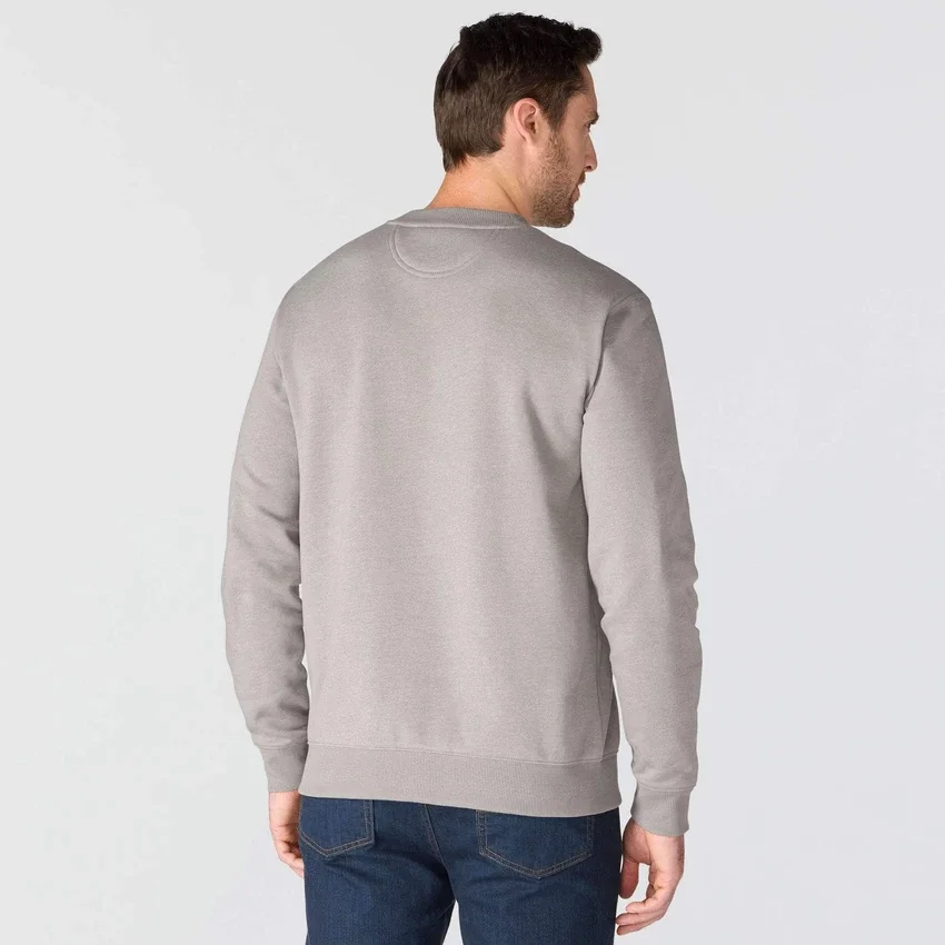 Camisola de gola redonda com grafismo «Sawyer» para homem