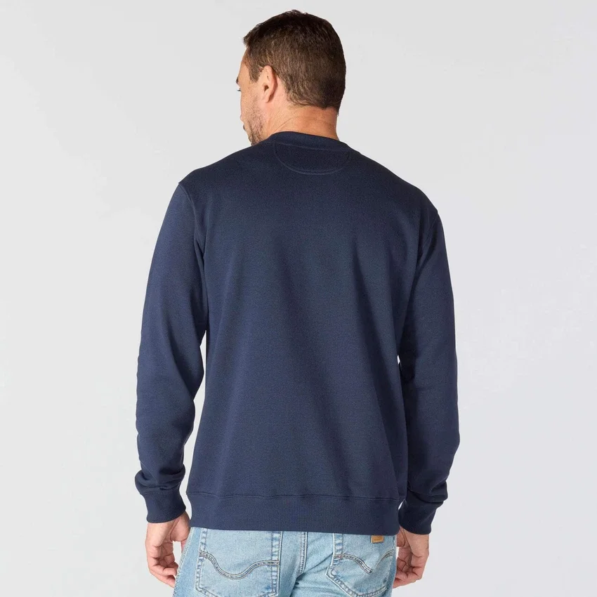 Camisola de gola redonda com grafismo «Sawyer» para homem