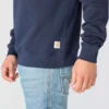 Camisola de gola redonda com grafismo «Sawyer» para homem