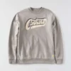 Camisola de gola redonda com grafismo «Sawyer» para homem