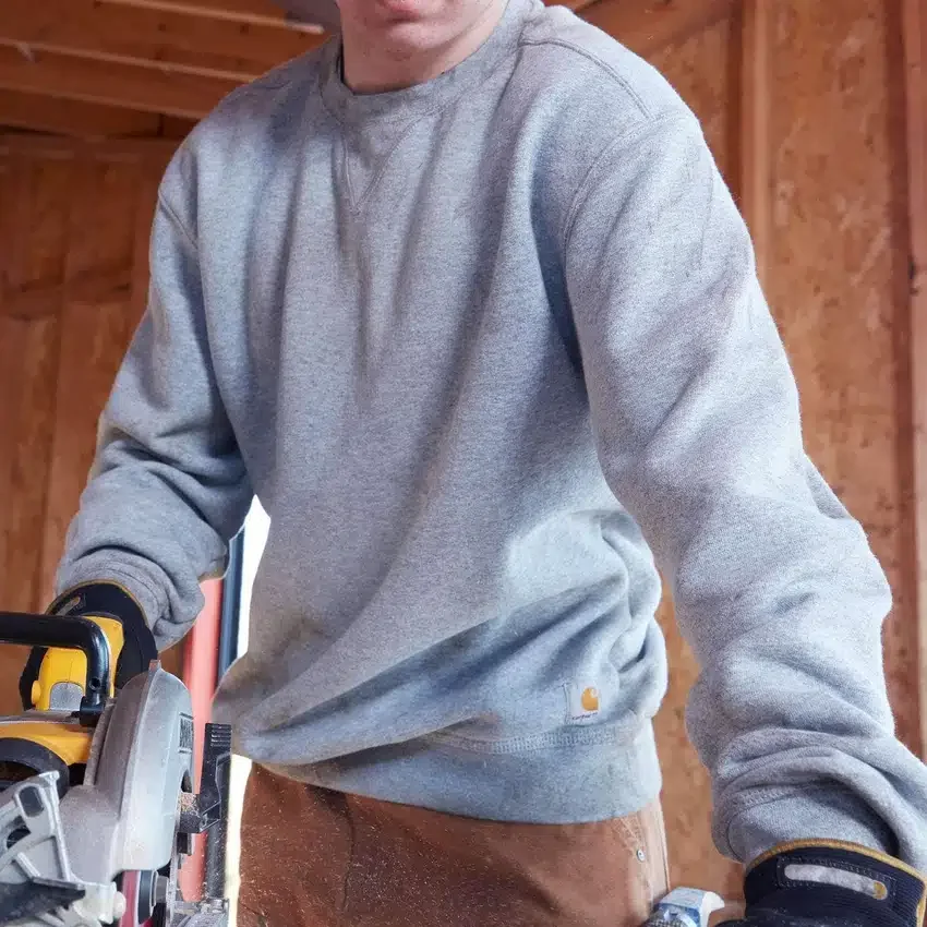Camisola de gola redonda de peso médio e corte largo Marquette para homem