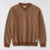 Camisola de gola redonda em velo pesado da série Crafted para homem