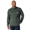 Camisola de malha polar com fecho de correr de um quarto e corte descontraído para homem
