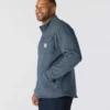 Camisola de malha polar com fecho de correr de um quarto e corte descontraído para homem