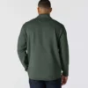 Camisola de malha polar com fecho de correr de um quarto e corte descontraído para homem