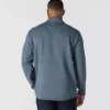 Camisola de malha polar com fecho de correr de um quarto e corte descontraído para homem