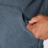 Camisola de malha polar com fecho de correr de um quarto e corte descontraído para homem