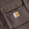 Camisola de malha polar com fecho de correr de um quarto e corte descontraído para homem