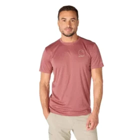 Camisola de manga curta masculina Force Sun Defender UPF 50+ leve e com absorção de humidade - Camisas de proteção solar