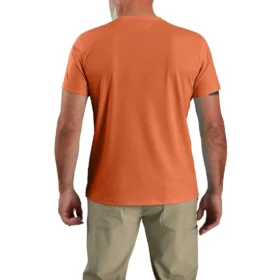Camisola de manga curta masculina Force Sun Defender UPF 50+ leve e com absorção de humidade – Camisas de proteção solar