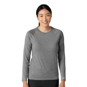 Camisola de manguitos compridos com efeito mesclado «Force Sub-Scrubs» para mulher
