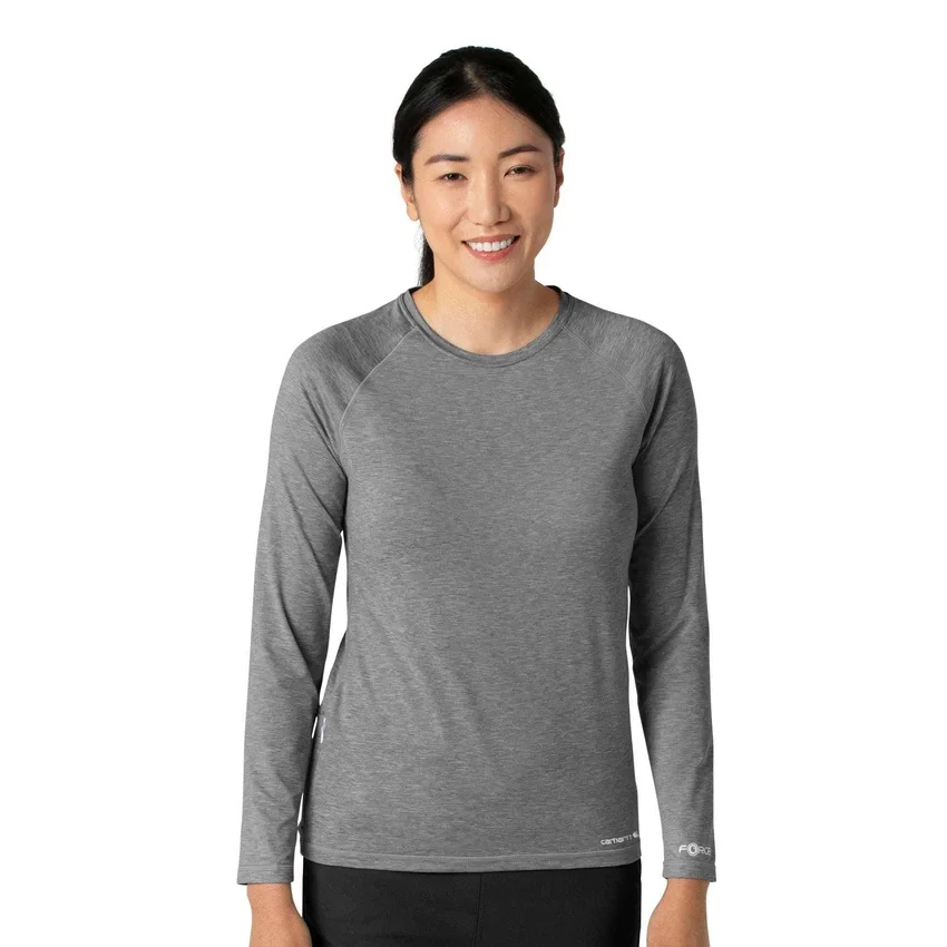 Camisola de manguitos compridos com efeito mesclado «Force Sub-Scrubs» para mulher
