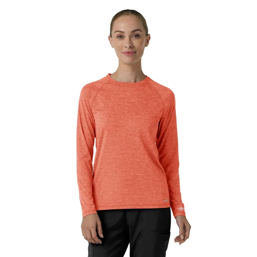 Camisola de manguitos compridos com efeito mesclado «Force Sub-Scrubs» para mulher