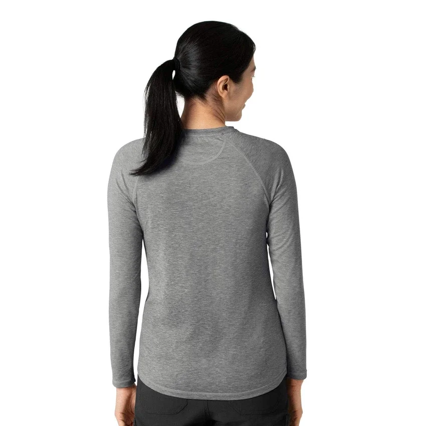 Camisola de manguitos compridos com efeito mesclado «Force Sub-Scrubs» para mulher