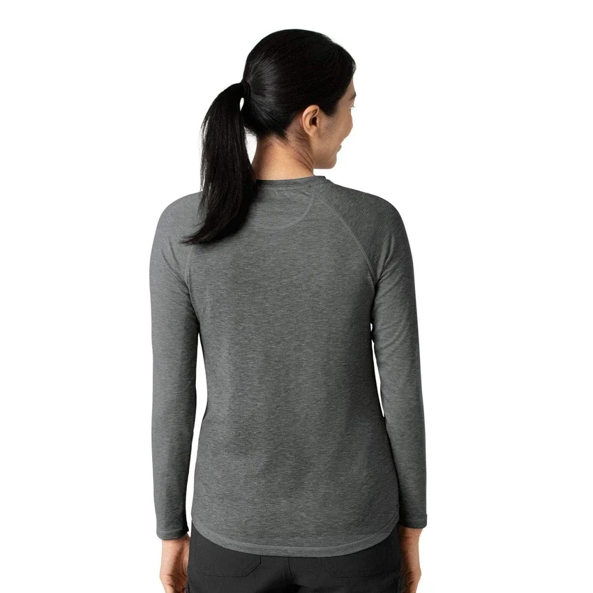 Camisola de manguitos compridos com efeito mesclado «Force Sub-Scrubs» para mulher