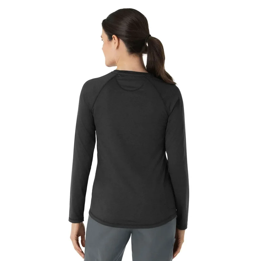 Camisola de manguitos compridos com efeito mesclado «Force Sub-Scrubs» para mulher