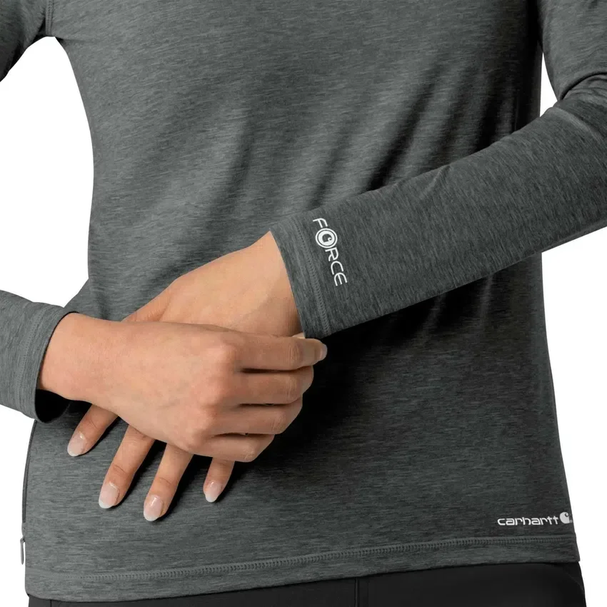 Camisola de manguitos compridos com efeito mesclado «Force Sub-Scrubs» para mulher